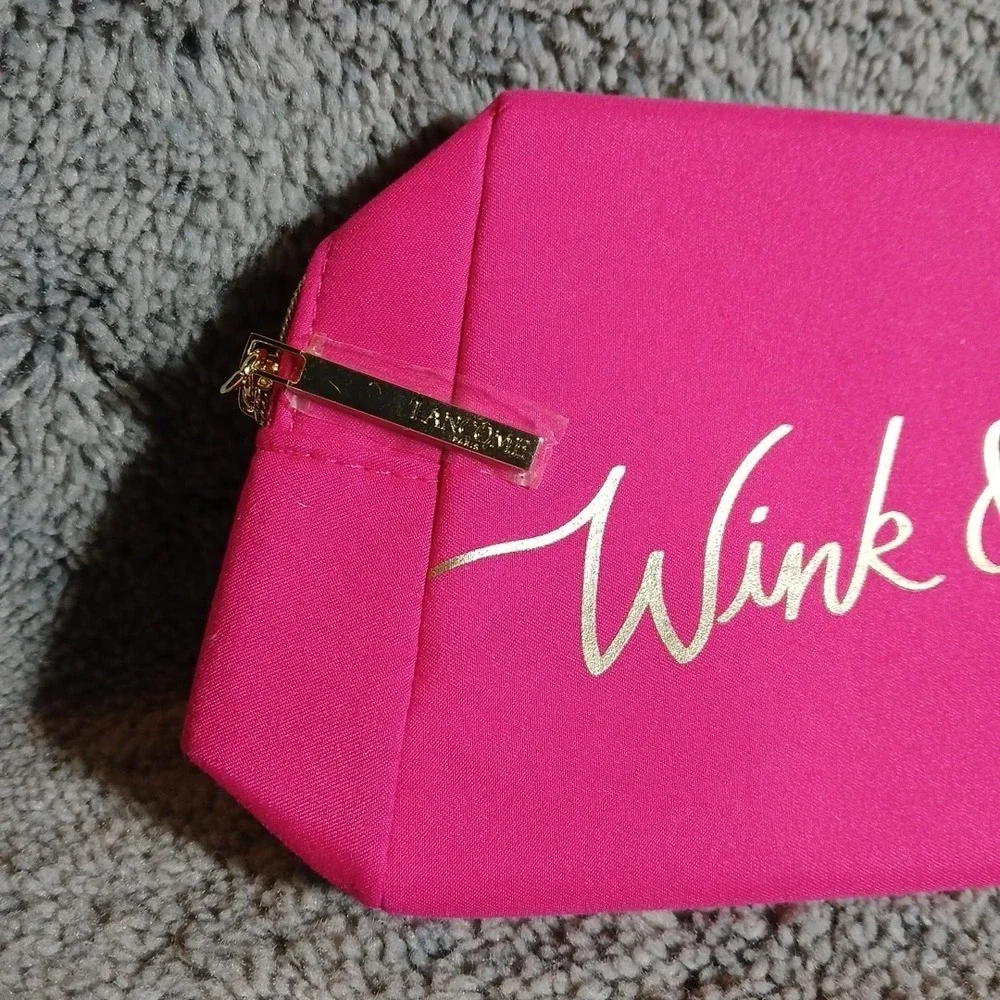 Lancome Paris Zip Up Pink & Gold 